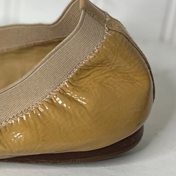 Tory Burch Patent Leather Caroline Flats Size 8.5 - Picture 6 of 8